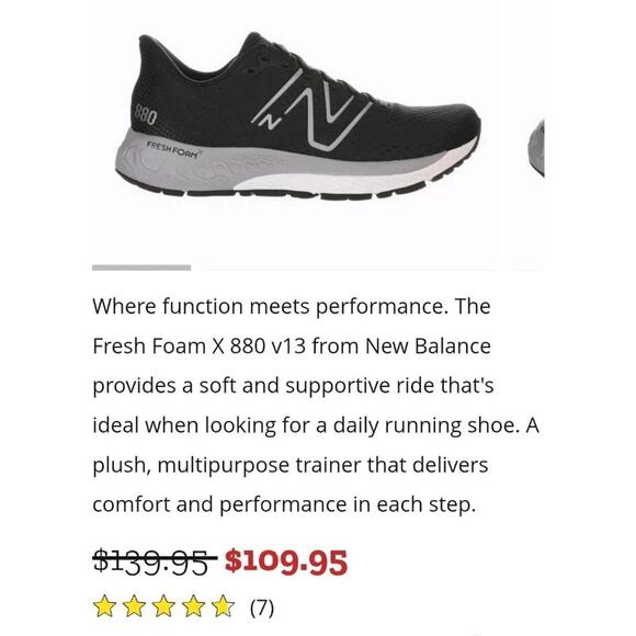 New Balance Fresh Foam 880 V13 Women's Size 8.5 /Men's 7 Running Shoes - Picture 9 of 9